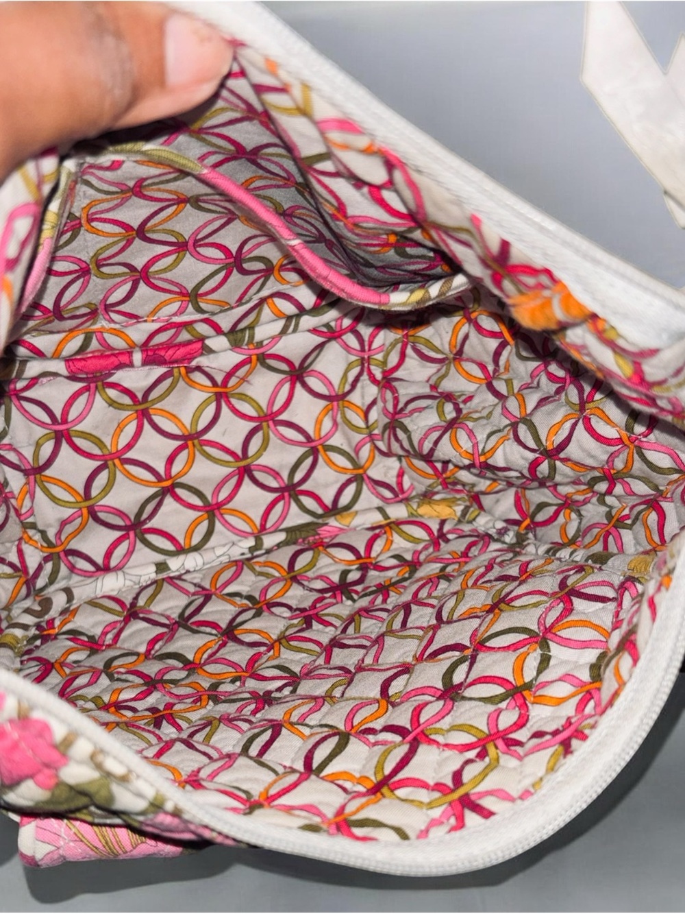 Vera Bradley retired Tea Garden Floral Quilted Crossbody Bag Set - Pink Multi - Picture 3 of 15